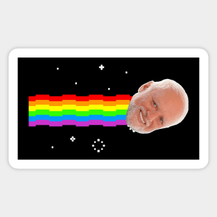 Harold Hide The Pain Nyan Cat Meme Sticker